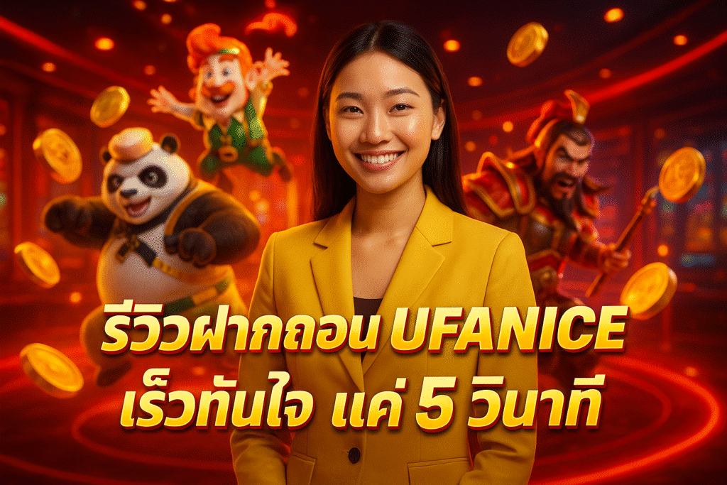 รีวิวฝากถอน UFANICE เร็วทันใจ แค่ 5 วินาที